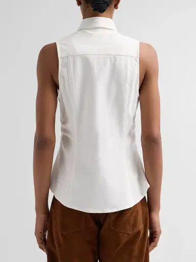 rag & bone Women's Leah Airflex Sleeveless Shirt | Thumbnail 3