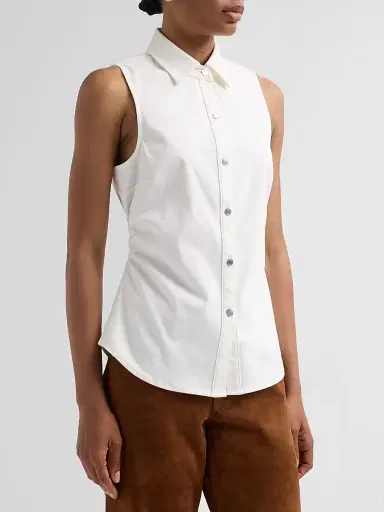 rag & bone Women's Leah Airflex Sleeveless Shirt | Thumbnail 4