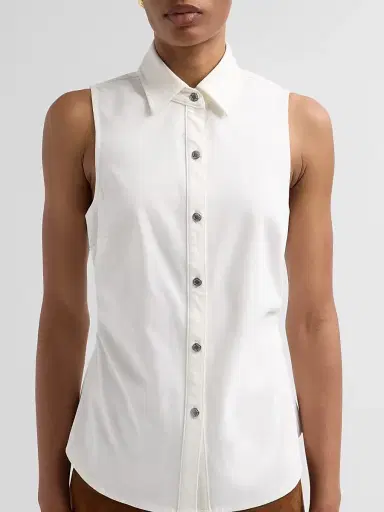 rag & bone Women's Leah Airflex Sleeveless Shirt | Thumbnail 5