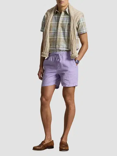 Polo Ralph Lauren Men's Classic-Fit Plaid Short-Sleeve Oxford Shirt - Khaki Faded Mint Multi - Size XXL | Thumbnail 2