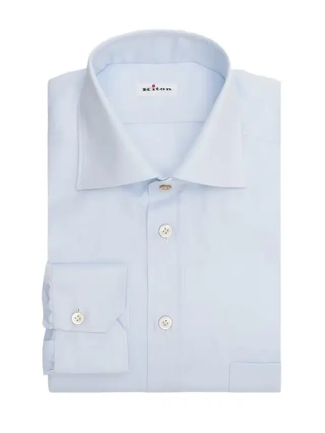 Men's Cotton Button-Front Shirt - Sky Blue
