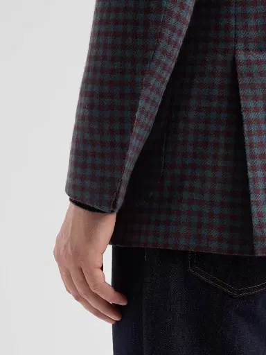 Kiton Men's Checked Cashmere Sport Coat - Green - Size 44 | Thumbnail 8