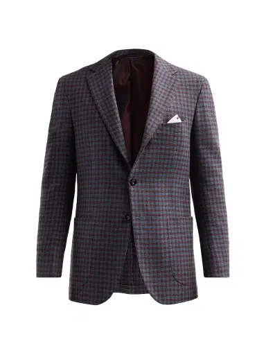 Kiton Men's Checked Cashmere Sport Coat - Green - Size 44 | Thumbnail 1