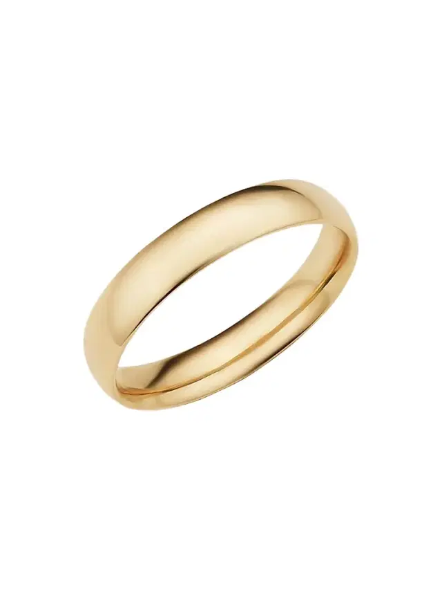 Men's 14K Yellow Gold Forever Band Bold Ring - Gold