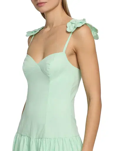 Peixoto Women's Audrey Cotton Flower Maxi Dress - Summer Green - Size Large | Thumbnail 6