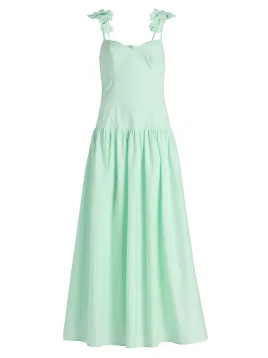 Peixoto Women's Audrey Cotton Flower Maxi Dress - Summer Green - Size Large | Thumbnail 1
