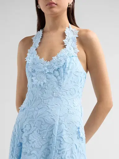 As It May Women's Avira Laser-Cut Lace Halter Gown - Sky - Size XXL | Thumbnail 5 As It May Women's Avira Laser-Cut Lace Halter Gown - Sky - Size XXL | Thumbnail 5