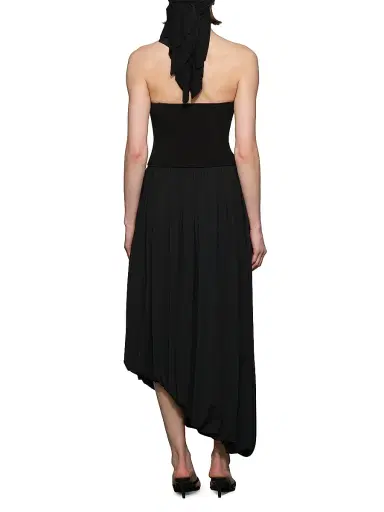 Et Ochs Women's Noa Strapless Assymetric Maxi Dress - Black Ivory - Size 12 | Thumbnail 5