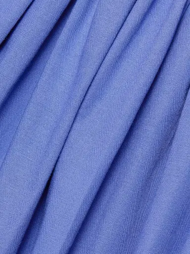 Brandon Maxwell Women's The Hadley Shirred Miniskirt - French Blue - Size 8 | Thumbnail 7