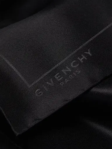 Givenchy Men's Paris Pocket Square in Silk Jacquard | Thumbnail 2 Givenchy Men's Paris Pocket Square in Silk Jacquard | Thumbnail 2