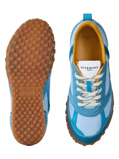 Givenchy Men's Glide Sneakers in Nylon and Suede - Navy Light Blue - Size 13 | Thumbnail 5 Givenchy Men's Glide Sneakers in Nylon and Suede - Navy Light Blue - Size 13 | Thumbnail 5