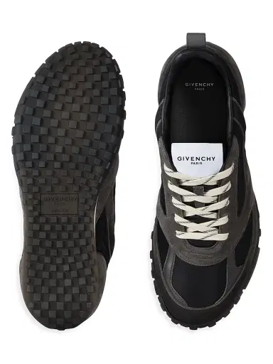 Givenchy Men's Glide Sneakers in Nylon and Suede - Grey Black - Size 13 | Thumbnail 6 Givenchy Men's Glide Sneakers in Nylon and Suede - Grey Black - Size 13 | Thumbnail 6