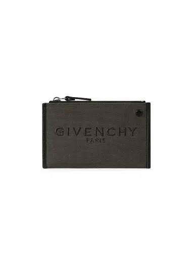 Givenchy Men's Cargo Zipped Card Holder in Canvas | Thumbnail 1