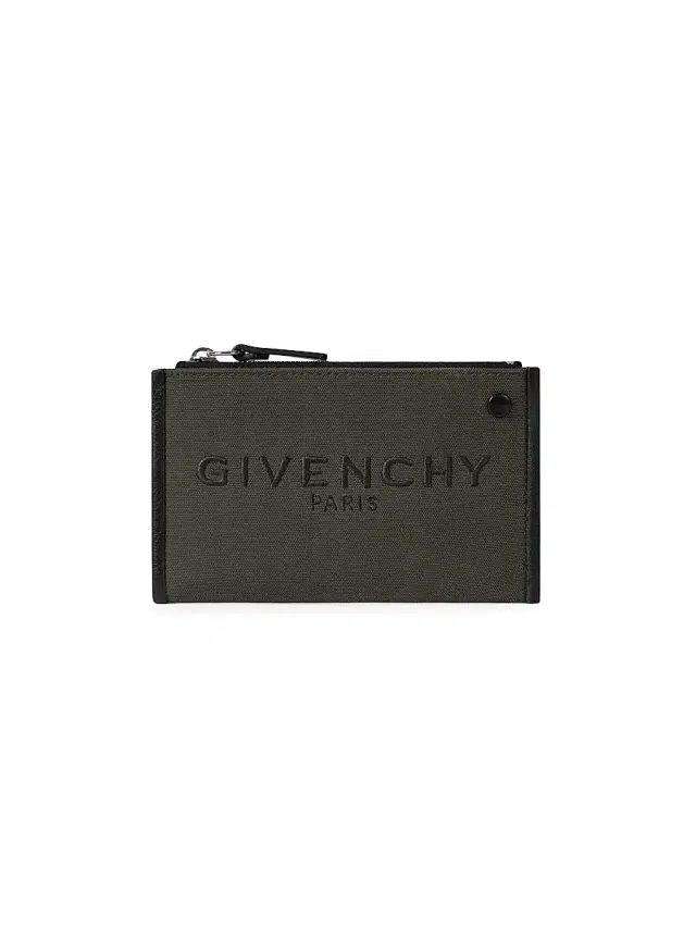 Givenchy Men's Cargo Zipped Card Holder in Canvas - Taupe