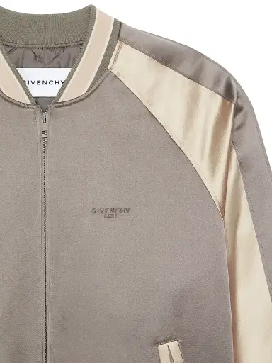 Givenchy Men's Couture Seam Souvenir Jacket with Flowers Embroidery - Grey Natural - Size 46 | Thumbnail 6 Givenchy Men's Couture Seam Souvenir Jacket with Flowers Embroidery - Grey Natural - Size 46 | Thumbnail 6