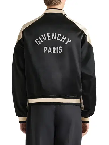 Givenchy Men's Couture Seam Souvenir Jacket with Pearls - Black Natural - Size 46 | Thumbnail 4 Givenchy Men's Couture Seam Souvenir Jacket with Pearls - Black Natural - Size 46 | Thumbnail 4
