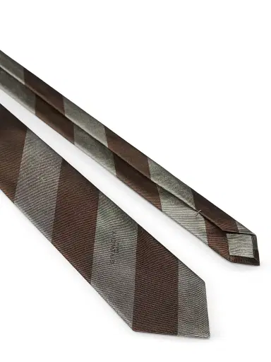 Givenchy Men's Bold Stripes Tie in Silk Gros Grain | Thumbnail 2 Givenchy Men's Bold Stripes Tie in Silk Gros Grain | Thumbnail 2