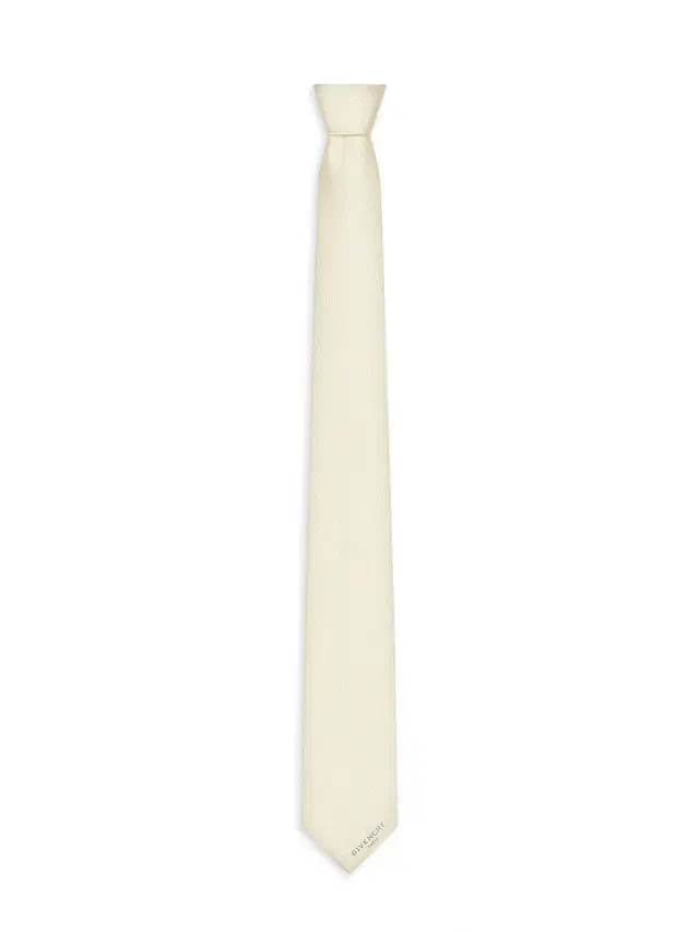 Givenchy Men's Paris Tie in Silk Gros Grain - Off White