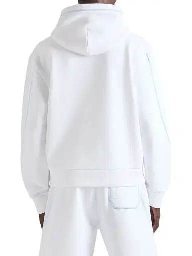 Givenchy Men's Couture Seam Hoodie in Fleece - White - Size XXL | Thumbnail 5