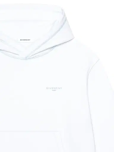 Givenchy Men's Couture Seam Hoodie in Fleece - White - Size XXL | Thumbnail 6