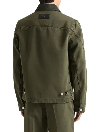 Givenchy Men's Overshirt in Denim - Dark Khaki | Thumbnail 4