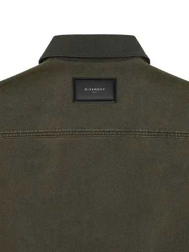 Givenchy Men's Overshirt in Denim - Dark Khaki | Thumbnail 5