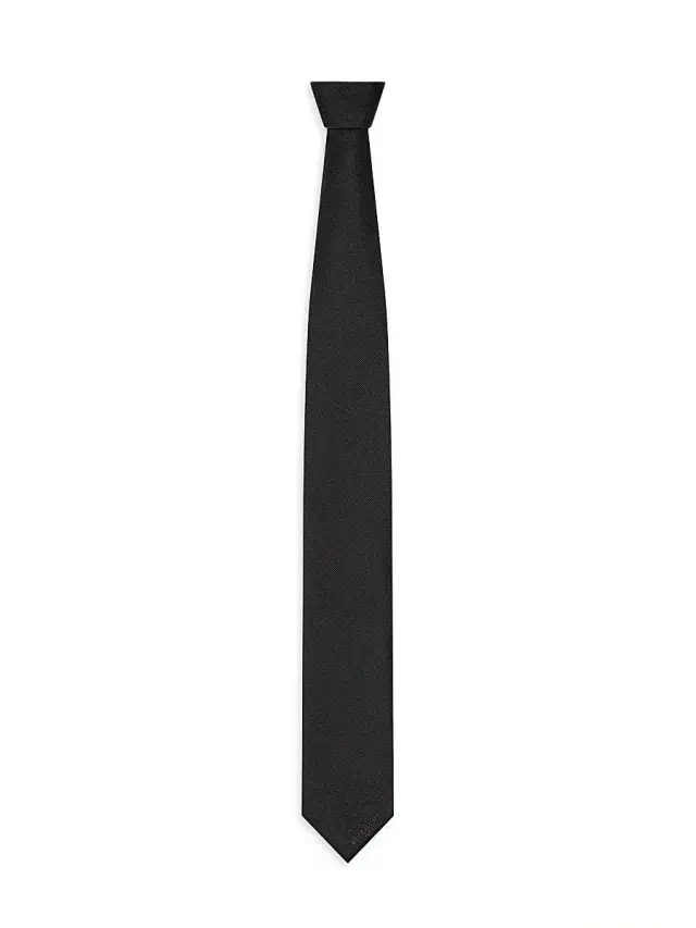 Givenchy Men's Paris Tie in Silk Gros Grain - Black