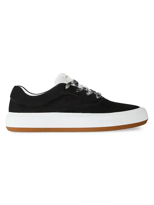 Givenchy Men's New City Sneakers in Suede - Black