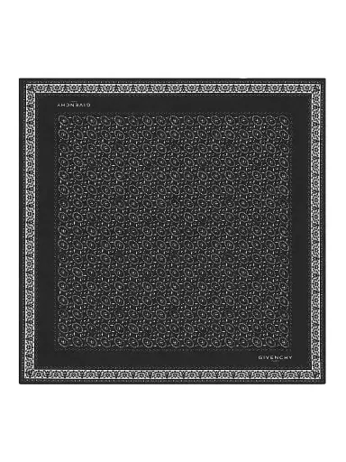 Givenchy Men's Bandana in Cotton - Black | Thumbnail 1 Givenchy Men's Bandana in Cotton - Black | Thumbnail 1