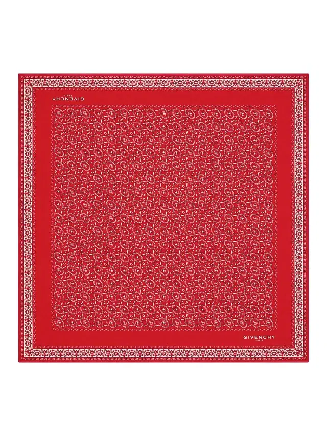Givenchy Men's Bandana in Cotton - Red
