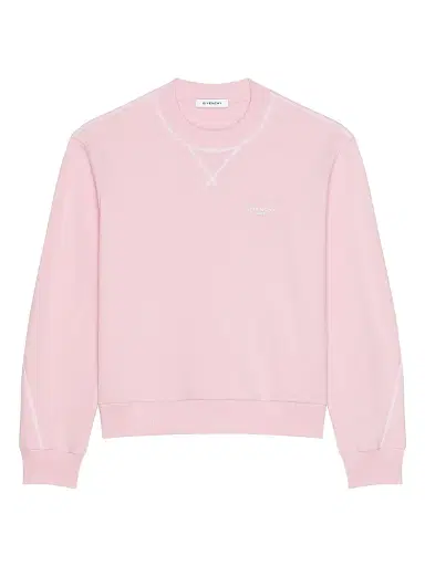 Givenchy Men's Couture Seam Sweatshirt in Fleece - Light Pink - Size XXL | Thumbnail 1 Givenchy Men's Couture Seam Sweatshirt in Fleece - Light Pink - Size XXL | Thumbnail 1