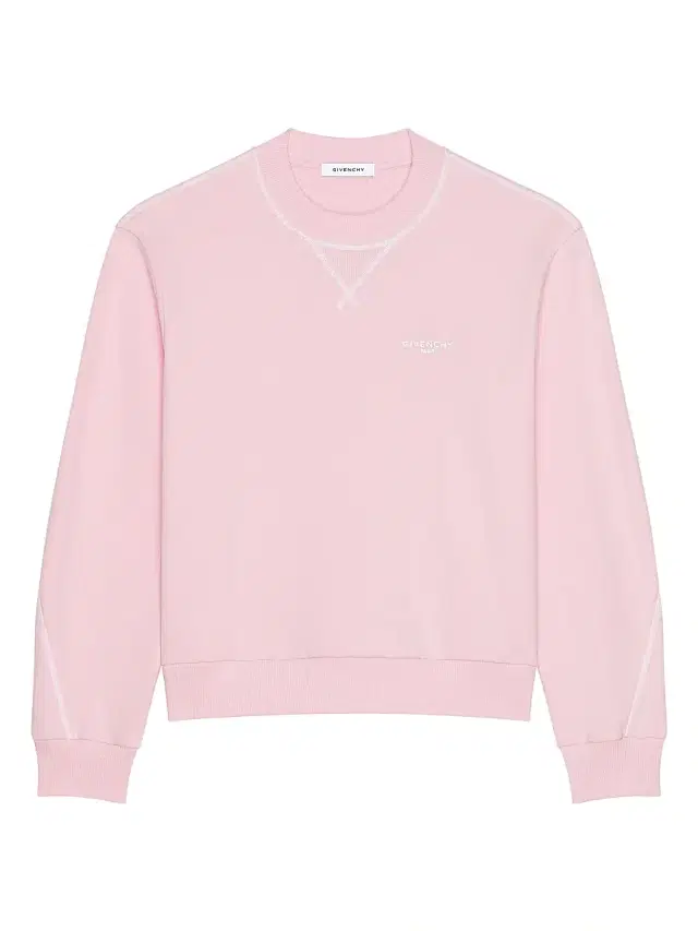 Givenchy Men's Couture Seam Sweatshirt in Fleece - Light Pink