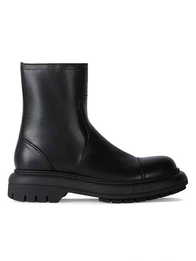Givenchy Men's Cargo Biker Boots in Leather - Black