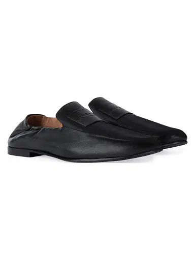 Givenchy Men's Label Loafers in Nappa Leather - Black - Size 13 | Thumbnail 2