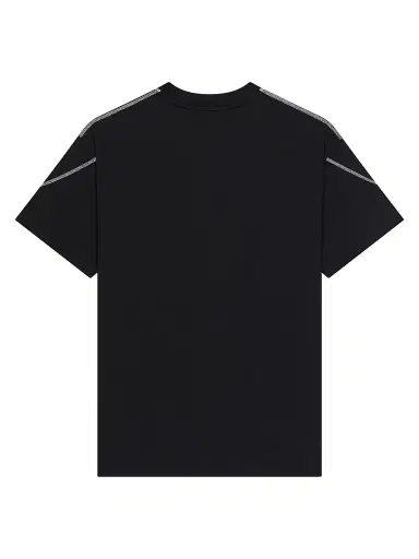 Givenchy Men's Couture Seam T-Shirt in Cotton with Embroidery - Black - Size XXL | Thumbnail 3