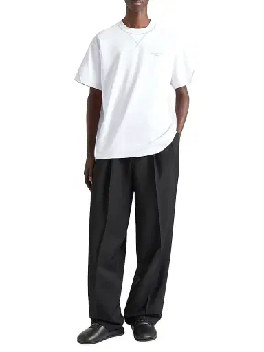 Givenchy Men's Couture Seam T-Shirt in Cotton with Embroidery - White - Size XXL | Thumbnail 2