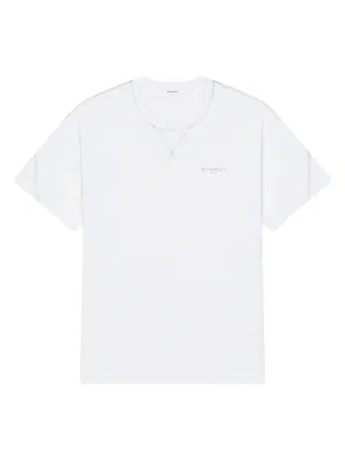 Givenchy Men's Couture Seam T-Shirt in Cotton with Embroidery - White - Size XXL | Thumbnail 1