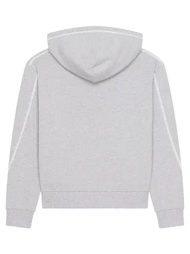 Givenchy Men's Couture Seam Hoodie in Fleece - Light Grey Melange - Size XXL | Thumbnail 3