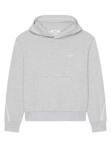 Givenchy Men's Couture Seam Hoodie in Fleece - Light Grey Melange - Size XXL | Thumbnail 1
