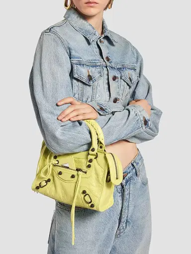 Balenciaga Women's Le City Small Top Handle Bag - Lemonade | Thumbnail 3