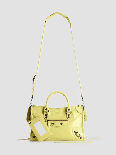 Balenciaga Women's Le City Small Top Handle Bag - Lemonade | Thumbnail 7
