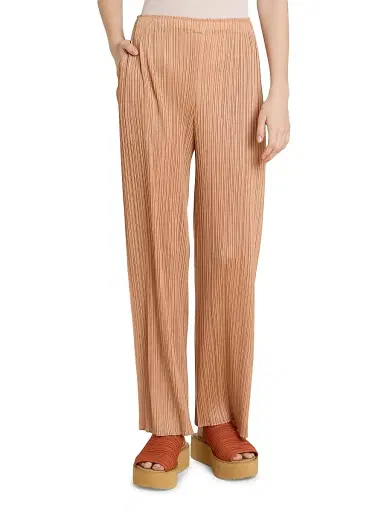 Pleats Please Issey Miyake Women's Monthly Colors: June Pants - Pink Beige - Size Large | Thumbnail 3 Pleats Please Issey Miyake Women's Monthly Colors: June Pants - Pink Beige - Size Large | Thumbnail 3