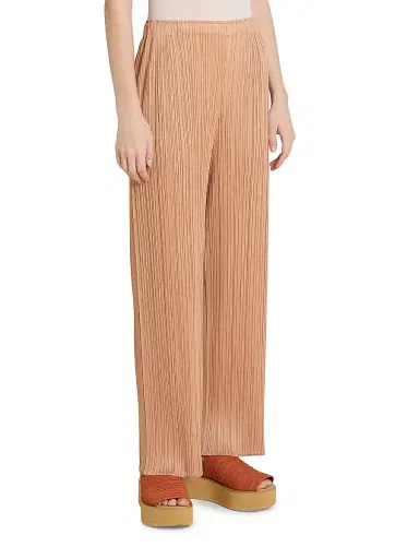 Pleats Please Issey Miyake Women's Monthly Colors: June Pants - Pink Beige - Size Large | Thumbnail 4 Pleats Please Issey Miyake Women's Monthly Colors: June Pants - Pink Beige - Size Large | Thumbnail 4