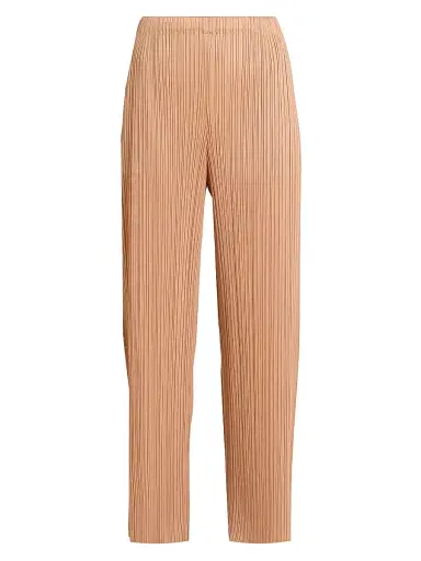 Pleats Please Issey Miyake Women's Monthly Colors: June Pants - Pink Beige - Size Large | Thumbnail 1 Pleats Please Issey Miyake Women's Monthly Colors: June Pants - Pink Beige - Size Large | Thumbnail 1