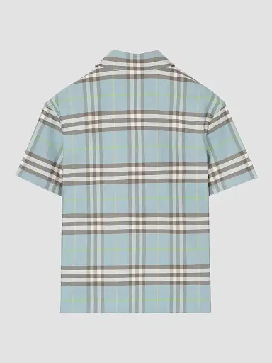 Burberry Baby Boy's, Little Boy's & Boy's Check Cotton Oxford Shirt - Misty Blue - Size 8 | Thumbnail 2