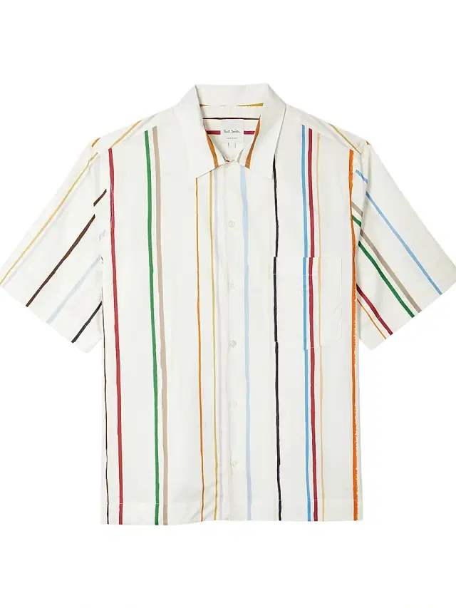 Paul Smith Men's Painted Signature Stripe Shirt - Cream