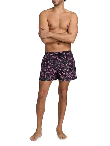 Paul Smith Men's Travel Stories Swim Shorts - Bubblegum Raspberry | Thumbnail 2