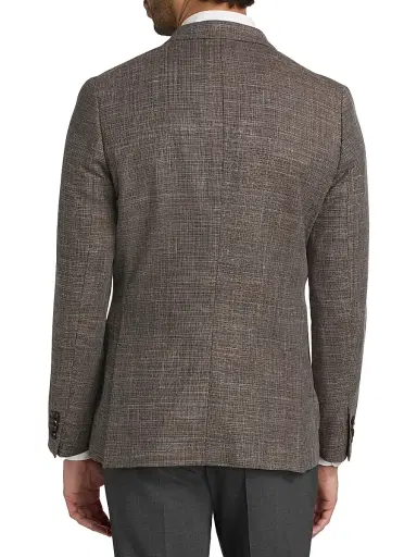 Paul Smith Men's Wool-Blend Single-Breasted Jacket - Grey Beige | Thumbnail 5