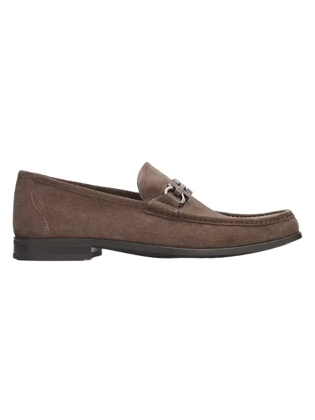 Men's Suede Loafers - Elefante