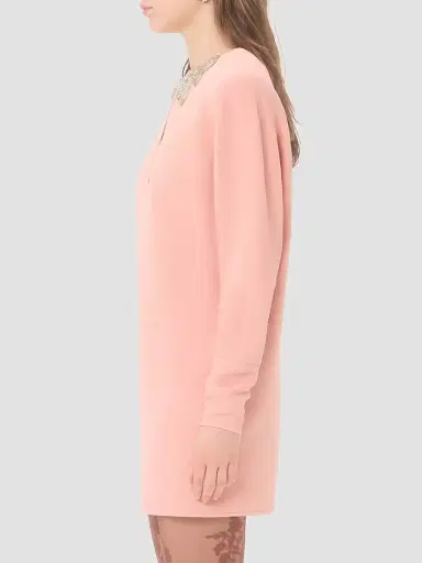 Valentino Garavani Women's Embroidered Cady Couture Short Dress | Thumbnail 4 Valentino Garavani Women's Embroidered Cady Couture Short Dress | Thumbnail 4